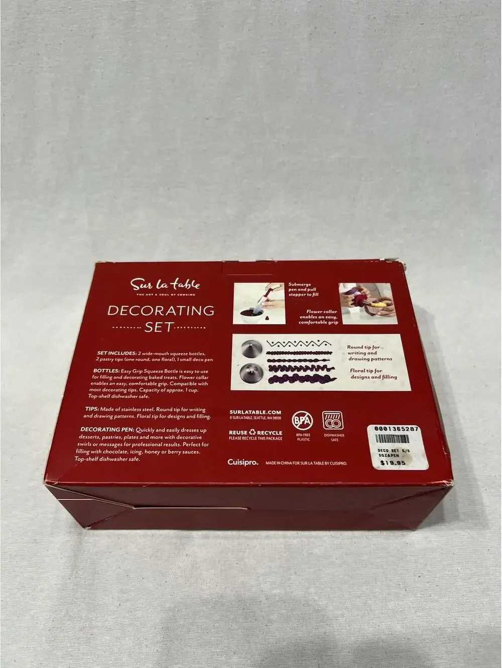 Sur La Table ~ Boxed set of cake decorating tools New 5 Piece Set